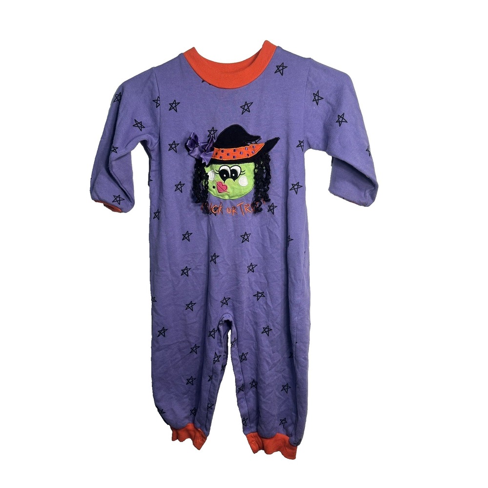 funstuff vintage toddlers halloween romper long sleeve pants size 3T